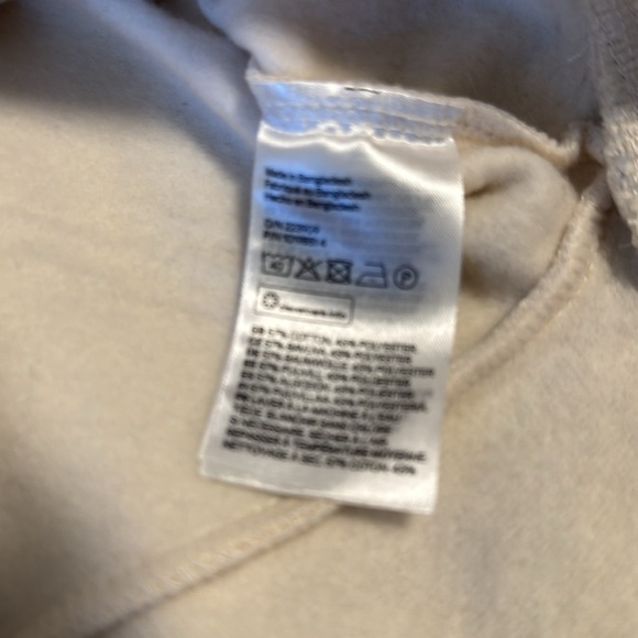H&M Cropped Cream Crewneck Sweatshirt Bolero - Picture 2 of 2